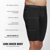 adidas Men's Microfiber 3-Pack Long Boxer Brief-2