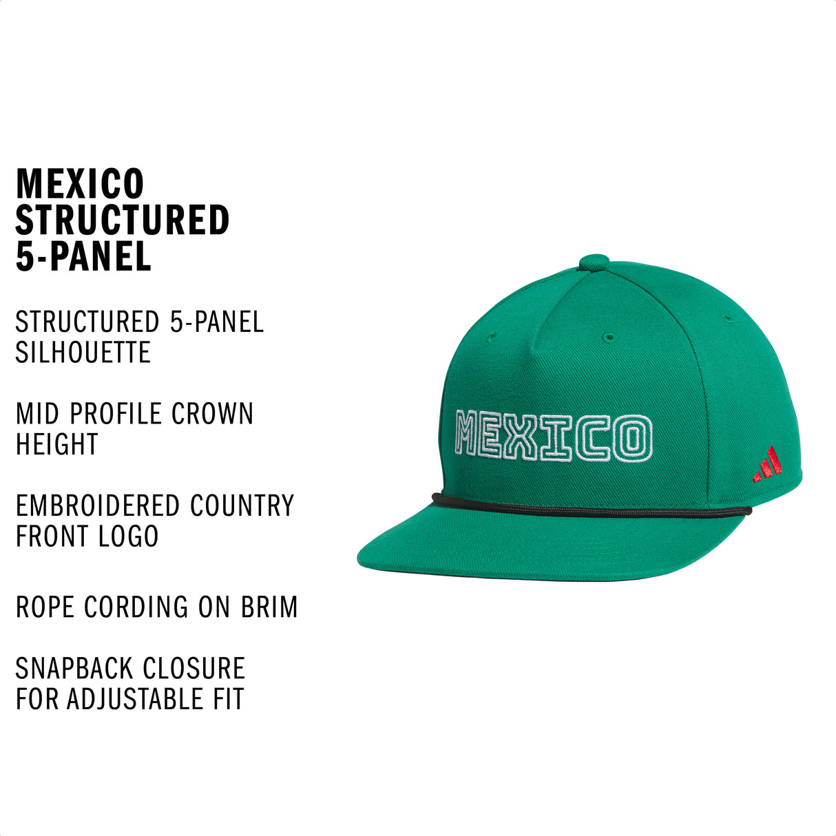 adidas Men's Mexico Structured 5-Panel-3