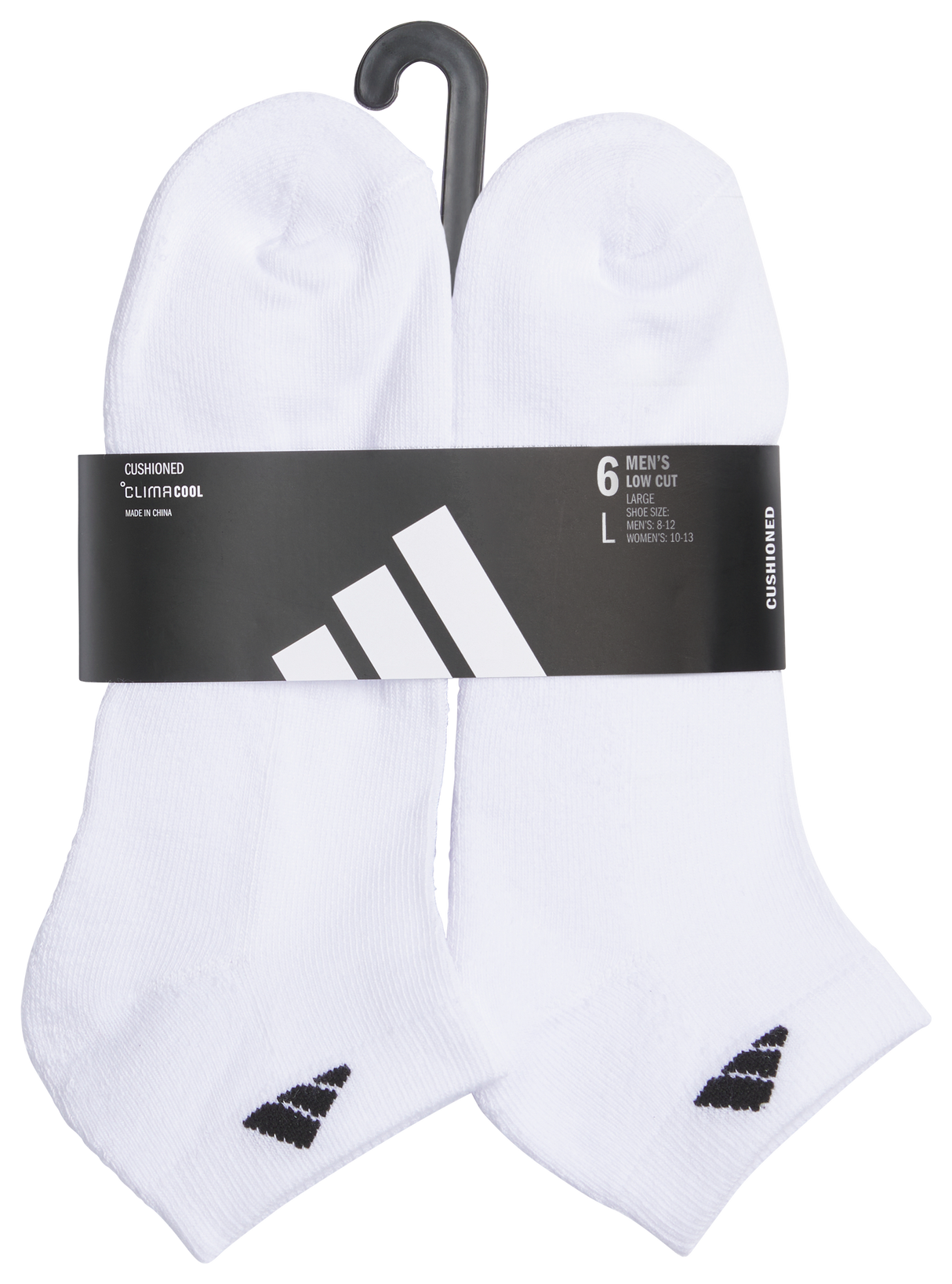 adidas Men's Classic Cushioned 6-Pack Low Cut Sock-5
