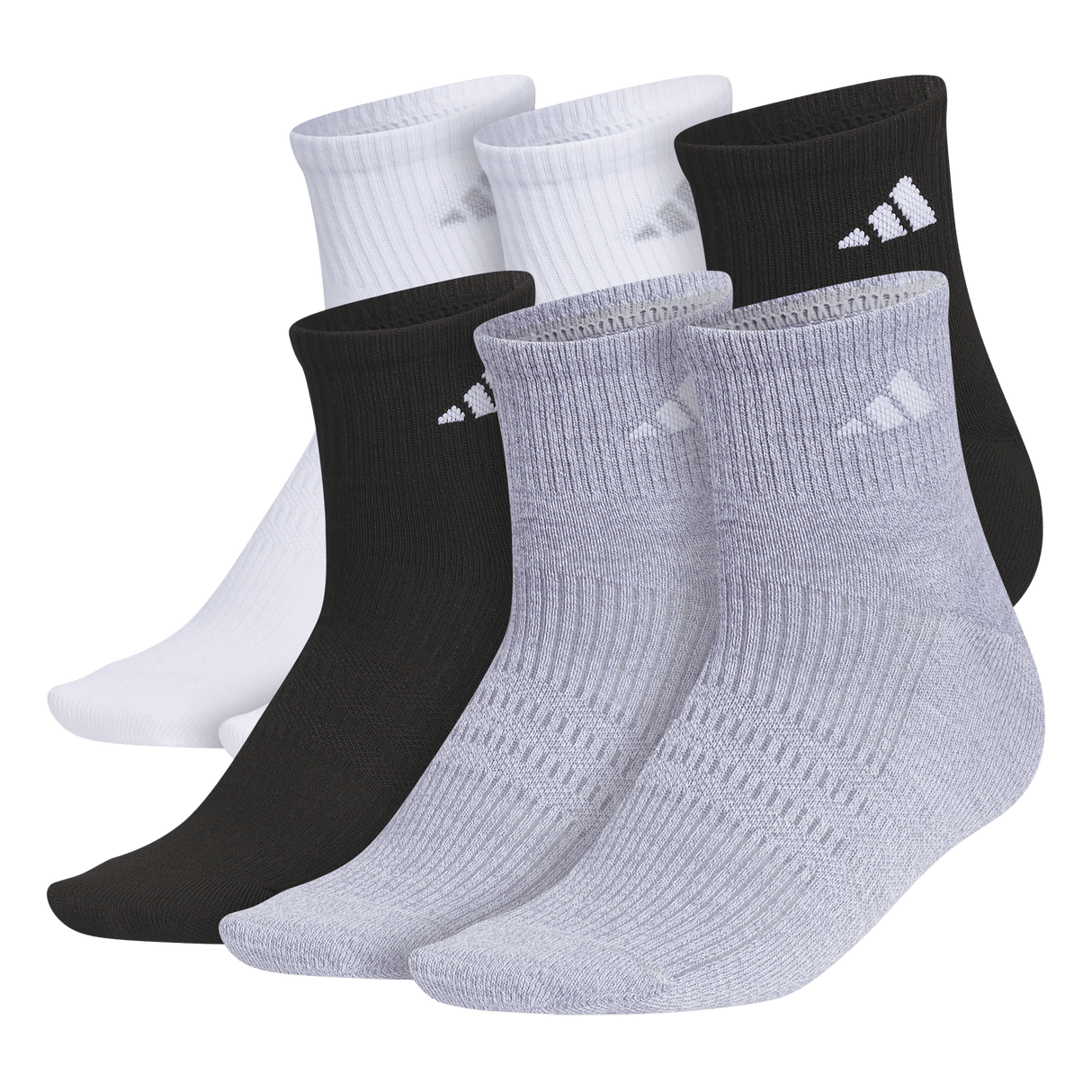 adidas Women's Superlite 3.0 6-Pack Quarter Sock-1