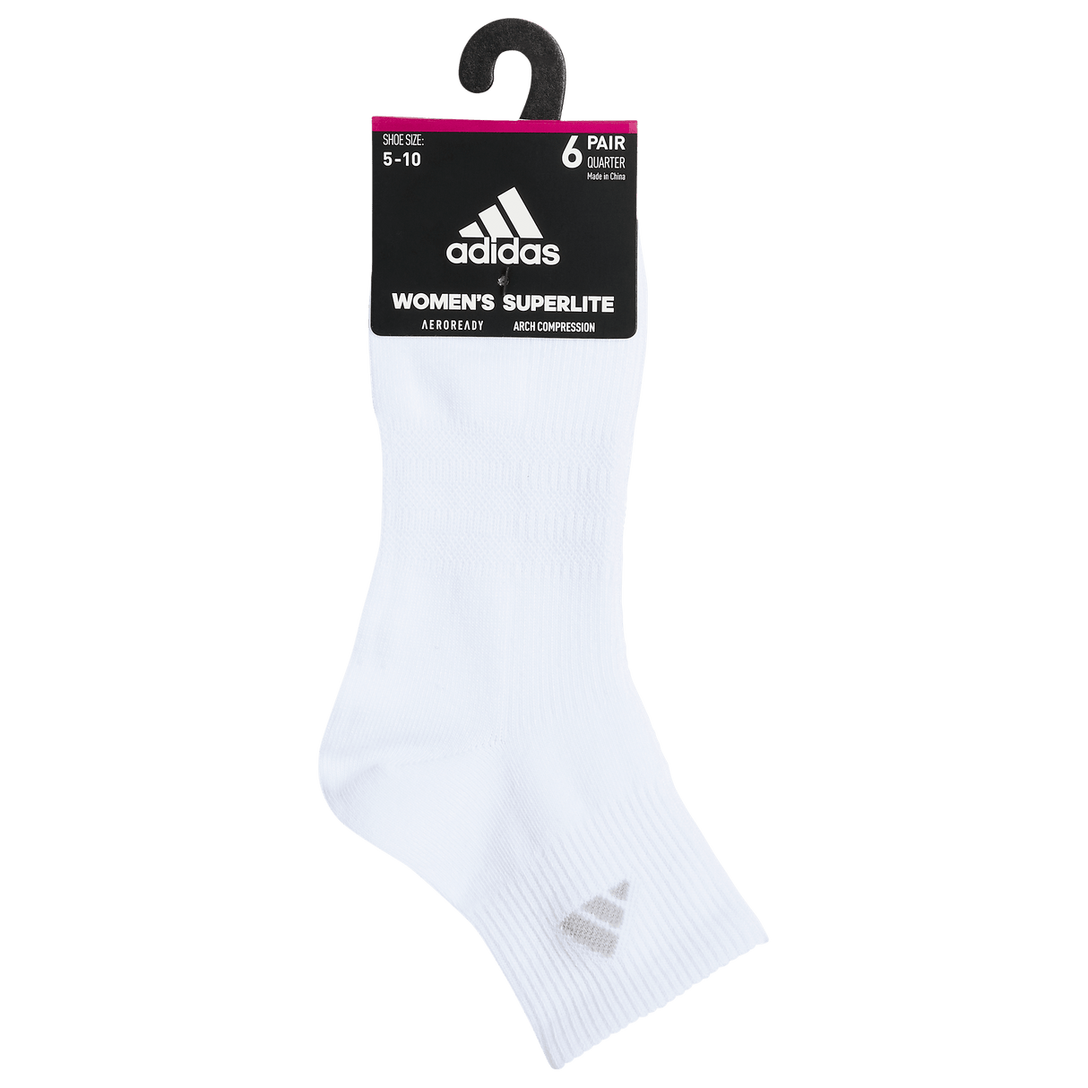 adidas Women's Superlite 3.0 6-Pack Quarter Sock-8