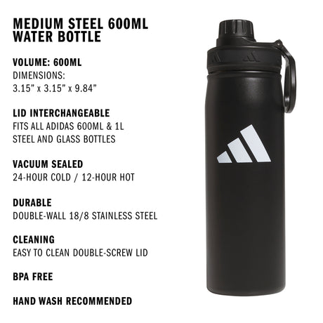 adidas M Steel 600 Metal Bottle-2