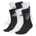adidas Youth Cushioned Mixed 2.0 6-Pack Crew Sock-1