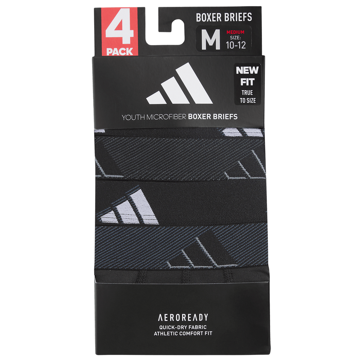 adidas Youth Microfiber 4-Pack Boxer Brief-6
