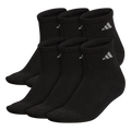 adidas Women's Athletic Cushioned 6-Pack Quarter Sock-1