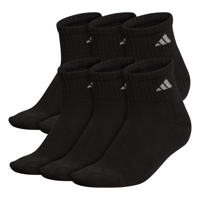 adidas Women's Athletic Cushioned 6-Pack Quarter Sock-1