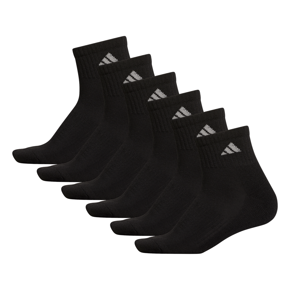 adidas Women's Athletic Cushioned 6-Pack Quarter Sock-8