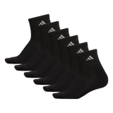 adidas Women's Athletic Cushioned 6-Pack Quarter Sock-8