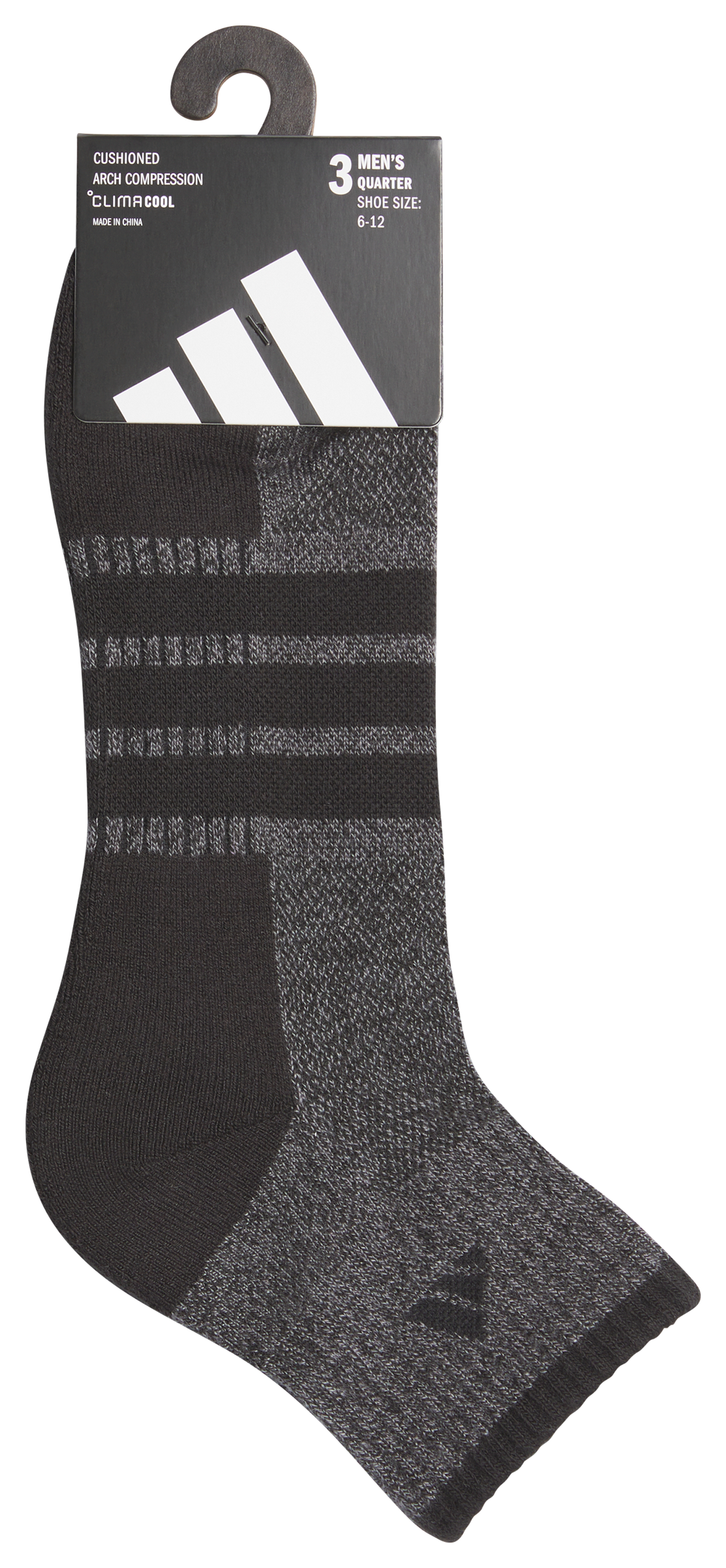 adidas Men's Cushioned X4 3-Pack Quarter Sock-6