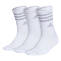 adidas Women's Cushioned 3-Stripe 3.0 3-Pack Crew Sock-1