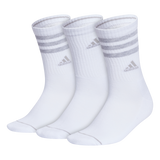 adidas Women's Cushioned 3-Stripe 3.0 3-Pack Crew Sock-1