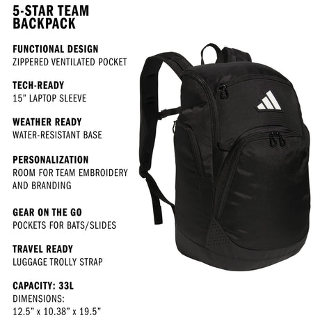 adidas 5-Star Team 2 Backpack-2