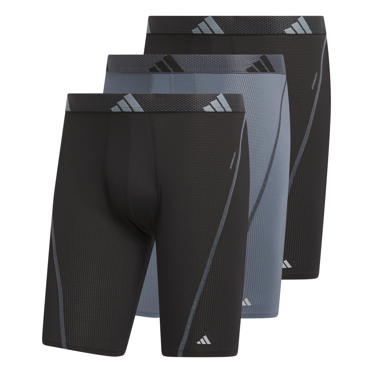 adidas Men's Performance Mesh 3-Pack Long Boxer Brief-1