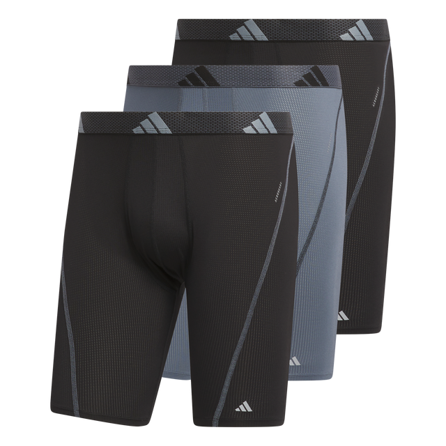adidas Men's Performance Mesh 3-Pack Long Boxer Brief-1