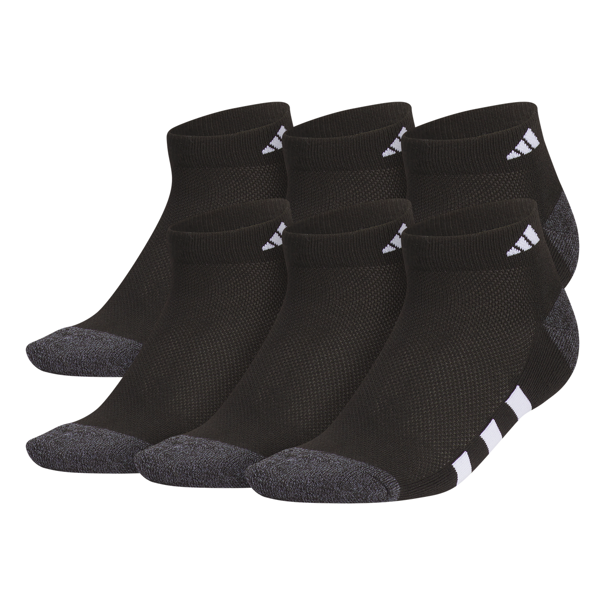 adidas Youth Athletic Cushioned 6-Pack Low Cut Sock-1