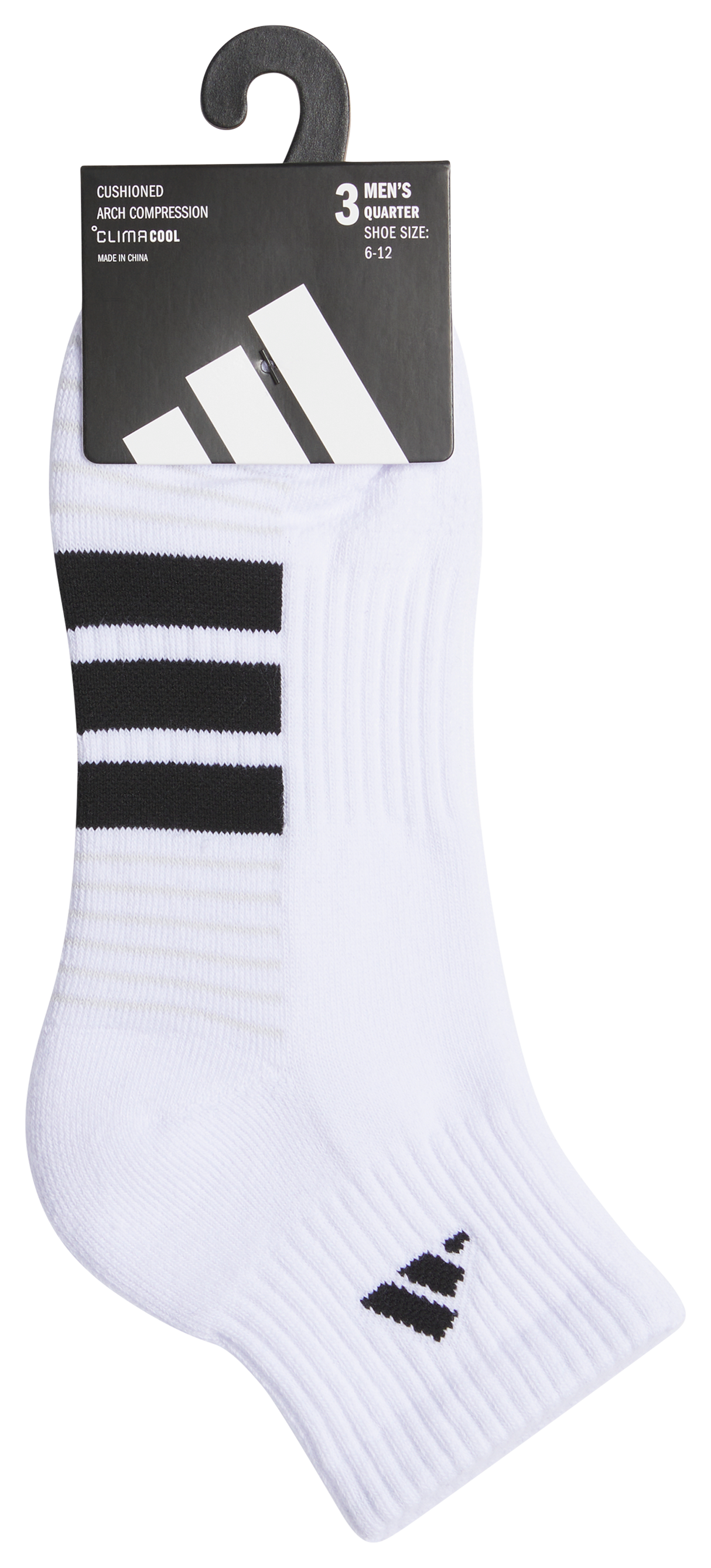 adidas Men's Cushioned 4.0 3-Pack Quarter Sock-5