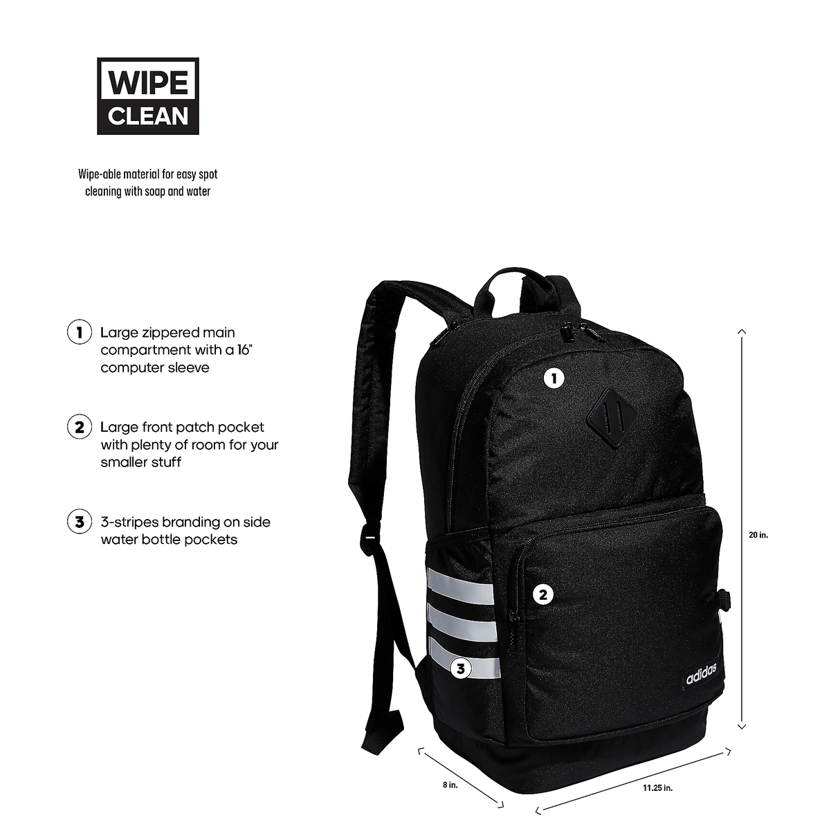 adidas Classic 3S 4 Backpack-2