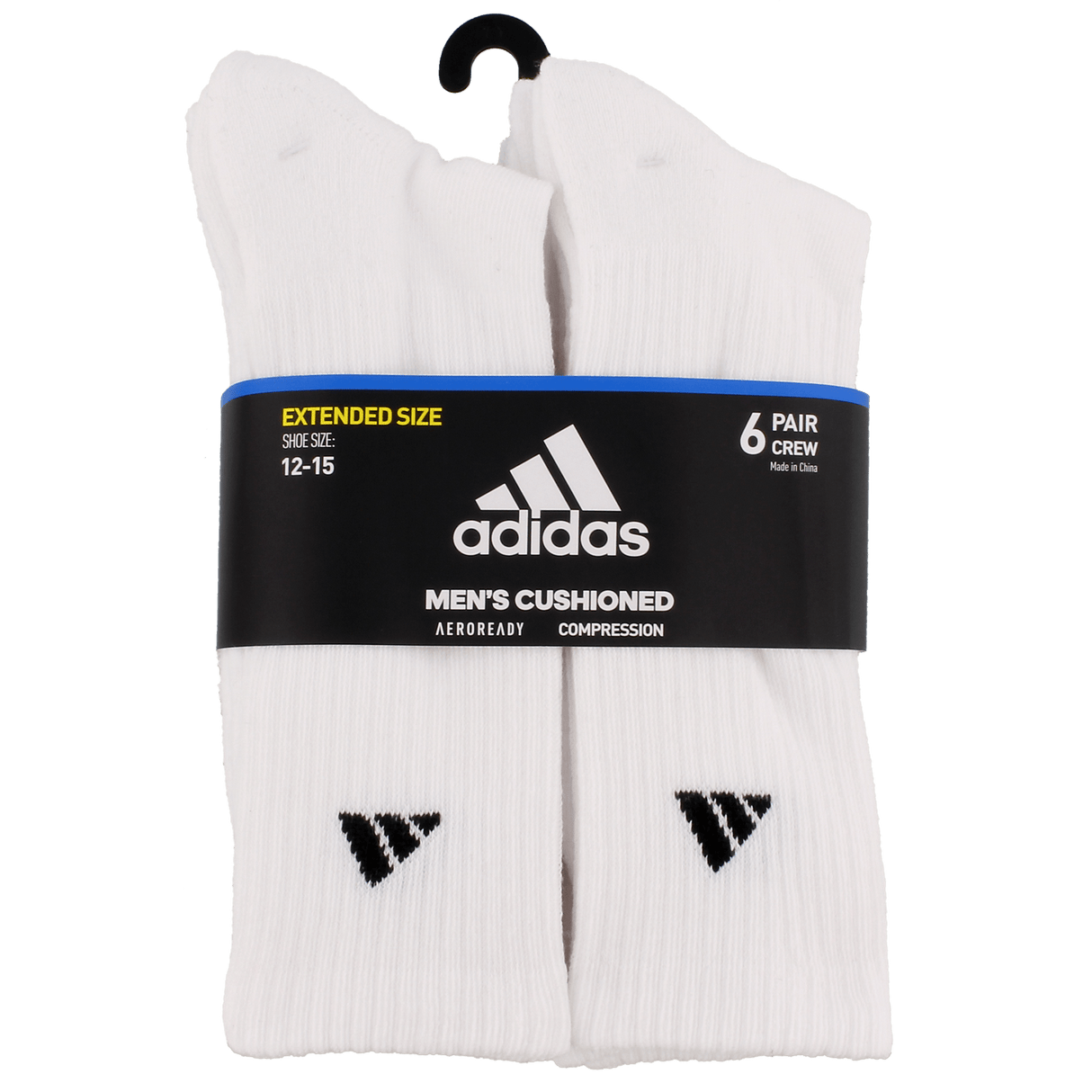 adidas Men's Athletic Cushioned 6-Pack Crew Sock-9