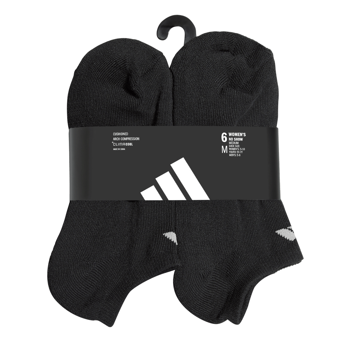 adidas Women's Athletic Cushioned 6-Pack No Show Sock-9