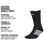 adidas Unisex Adizero Running Single Crew Sock-2