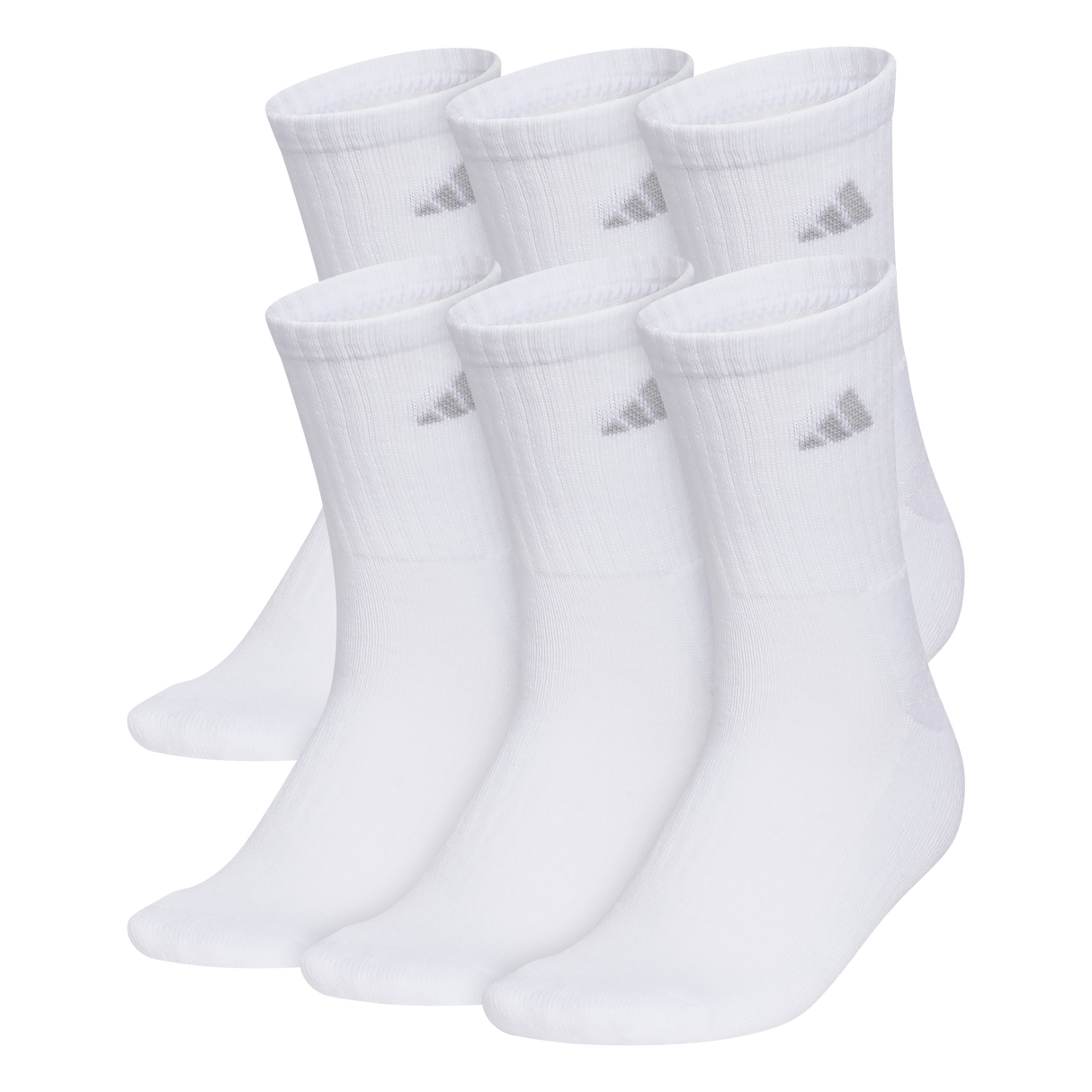 adidas Women's Classic Cushioned 6-Pack Crew Sock-1