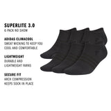 adidas Men's Superlite 3.0 6-Pack No Show Sock-2