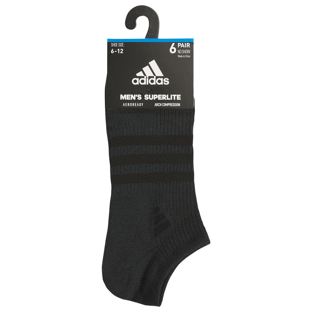 adidas Men's Superlite 3.0 6-Pack No Show Sock-8