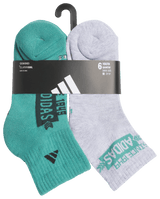 adidas Youth Cushioned Graphic 6-Pack Quarter Sock-6