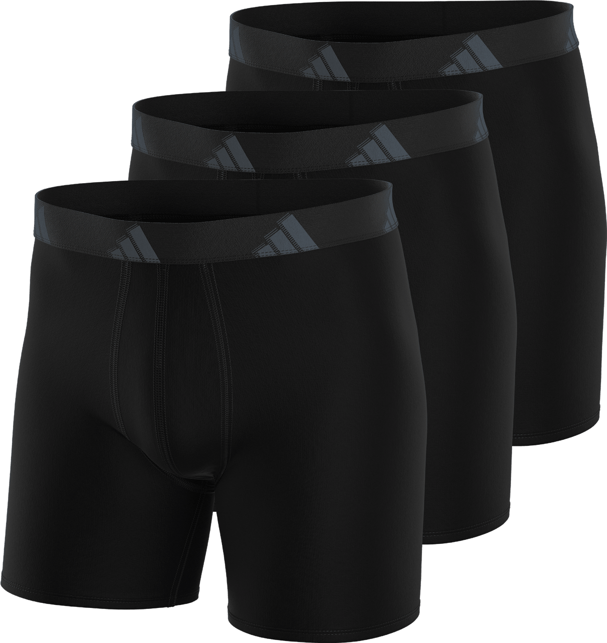 adidas Men's All Day Microfiber 3-Pack Boxer Brief-1