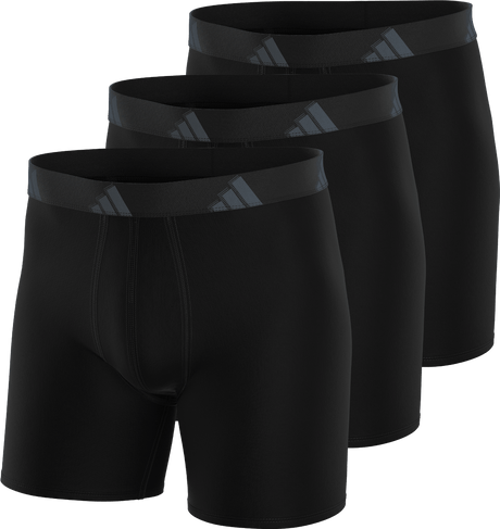 adidas Men's All Day Microfiber 3-Pack Boxer Brief-1
