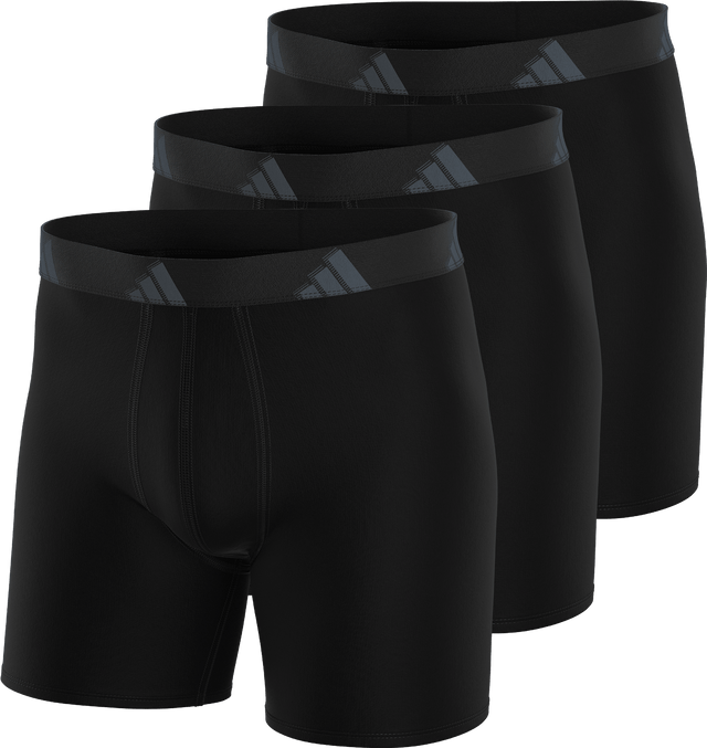 adidas Men's All Day Microfiber 3-Pack Boxer Brief-1