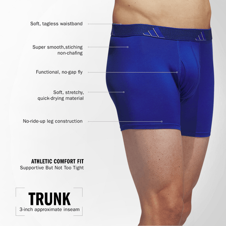 adidas Men's Microfiber 3-Pack Trunk-2