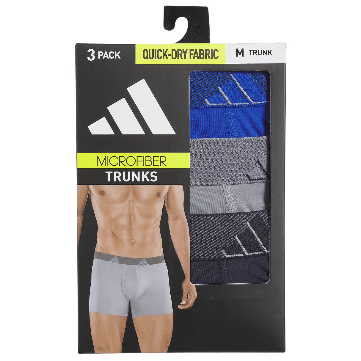 adidas Men's Microfiber 3-Pack Trunk-8