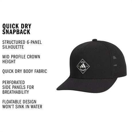 adidas Men's Quick Dry Snapback-2