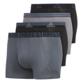 adidas Men's Stretch Cotton 4-Pack Trunk-1