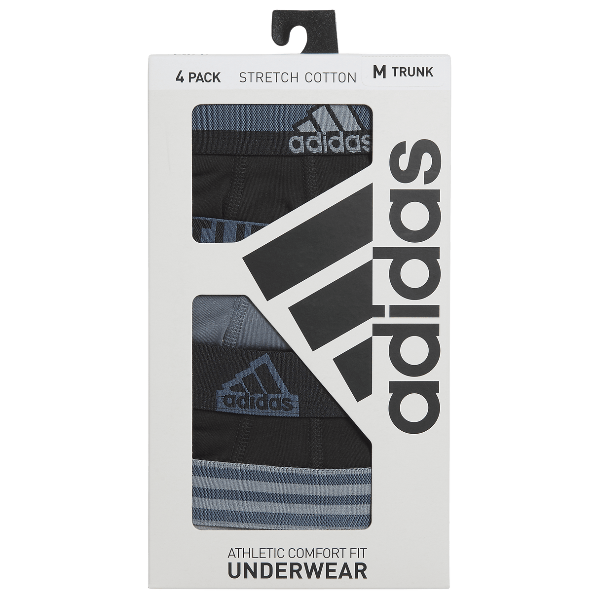 adidas Men's Stretch Cotton 4-Pack Trunk-8