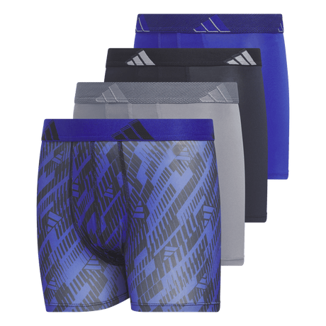 adidas Youth Microfiber Graphic 4-Pack Boxer Brief-1