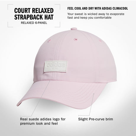 adidas Women's Court Relaxed Strapback Hat-2
