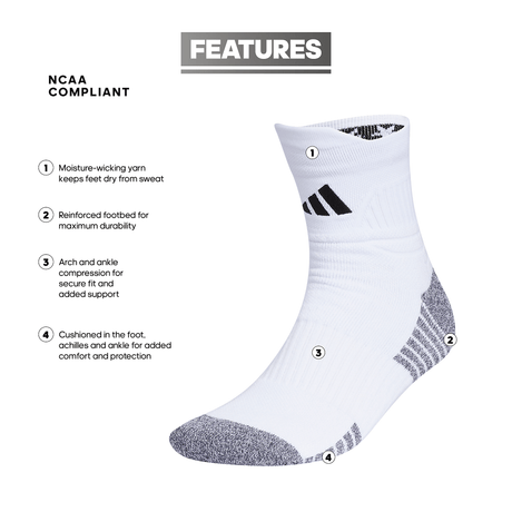 adidas 5-Star Team 2.0 High Quarter Sock-2