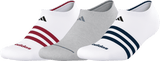 adidas Men's Cushioned 3-Stripe 4.0 3-Pack No Show Sock-1
