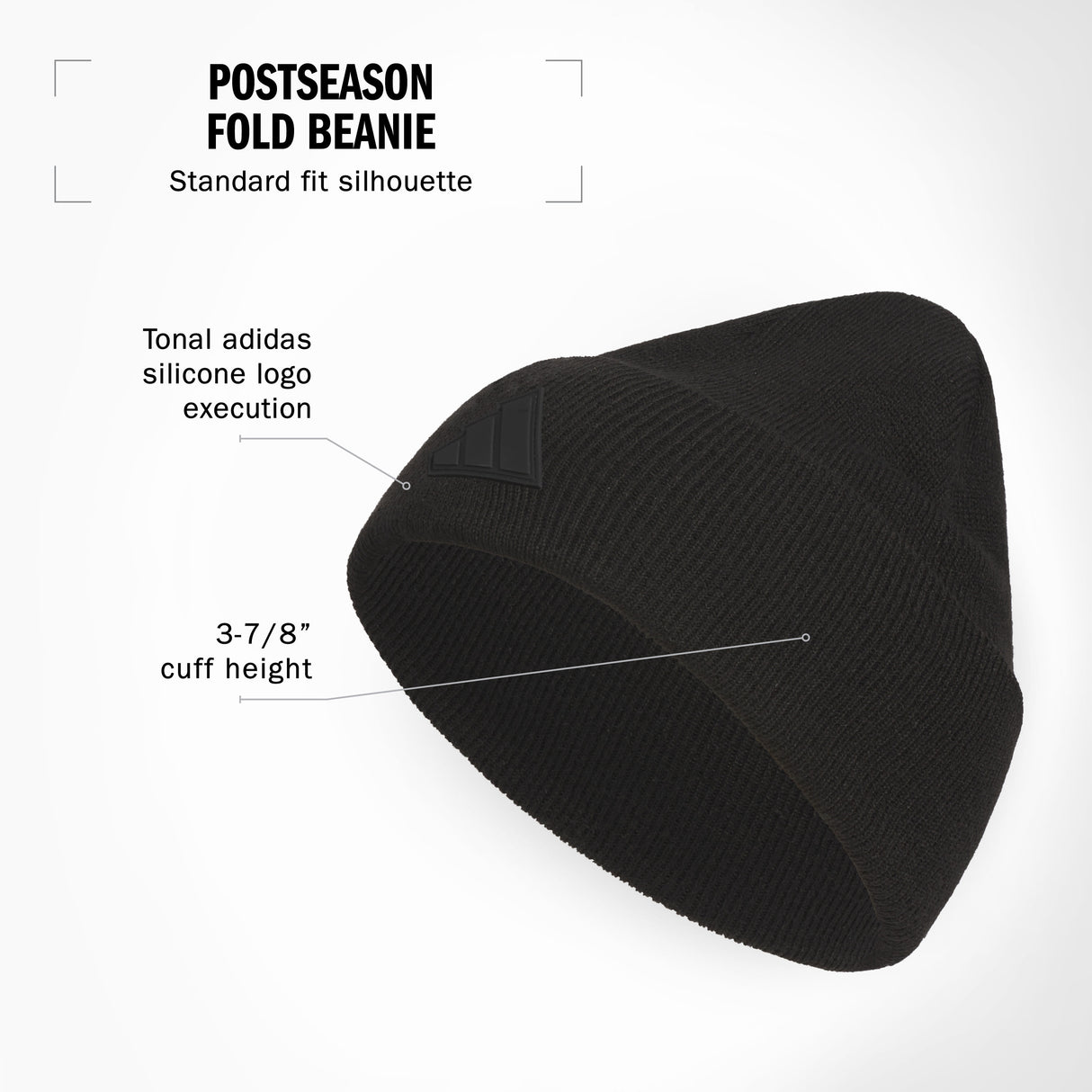 adidas Men's Postseason Fold Beanie-2