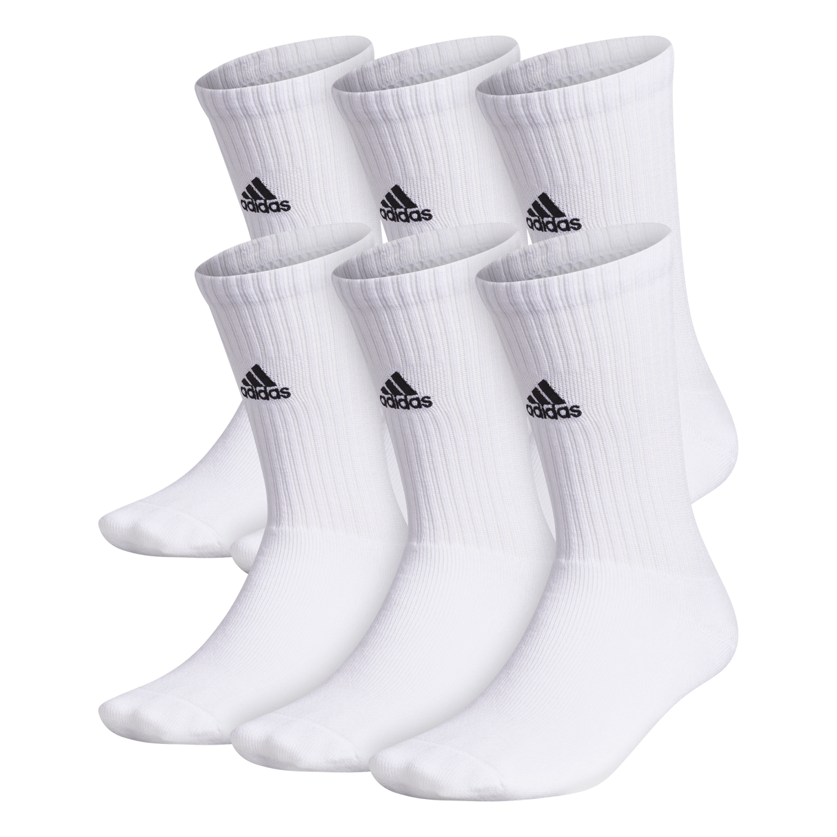adidas Team 6-Pack Crew Sock-1