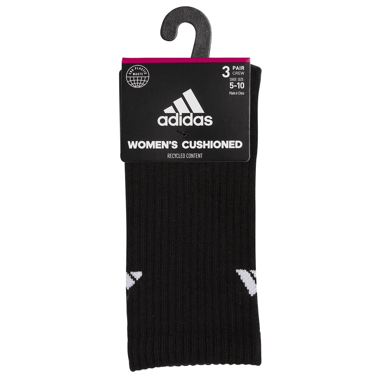 adidas Women's Cushioned 3.0 3-Pack Crew Sock-7