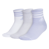 adidas Women's Cushioned 3-Stripe 3.0 3-Pack High Quarter Sock-1