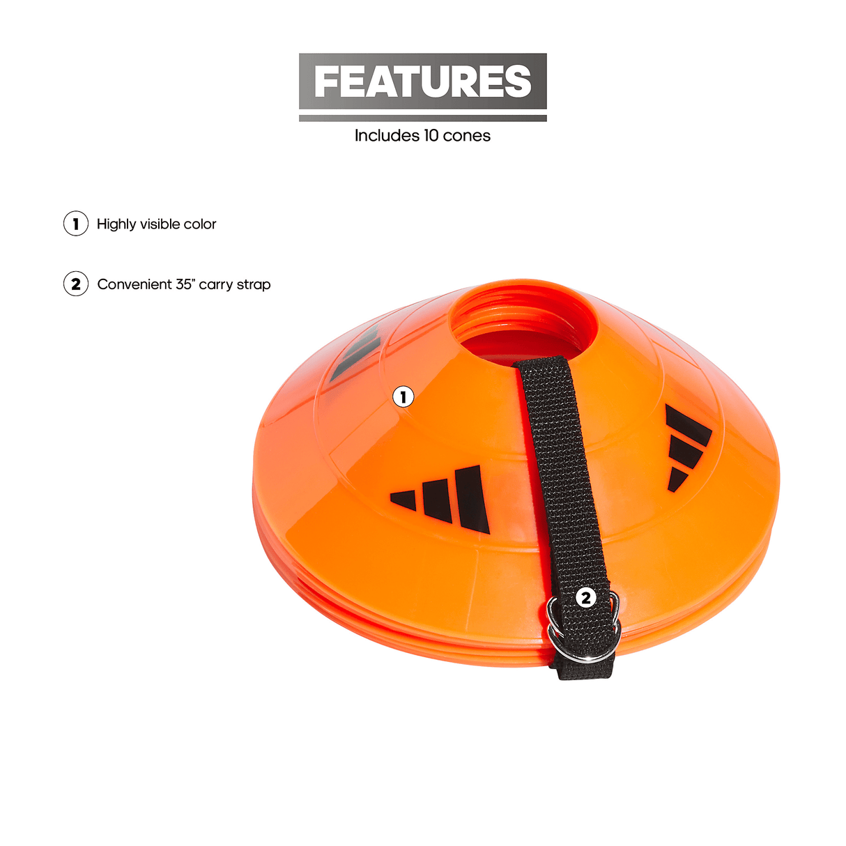 adidas Soccer 2.0 Field Cone-2