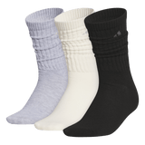 adidas Women's Athletic Scrunch 3-Pack Crew Sock-1