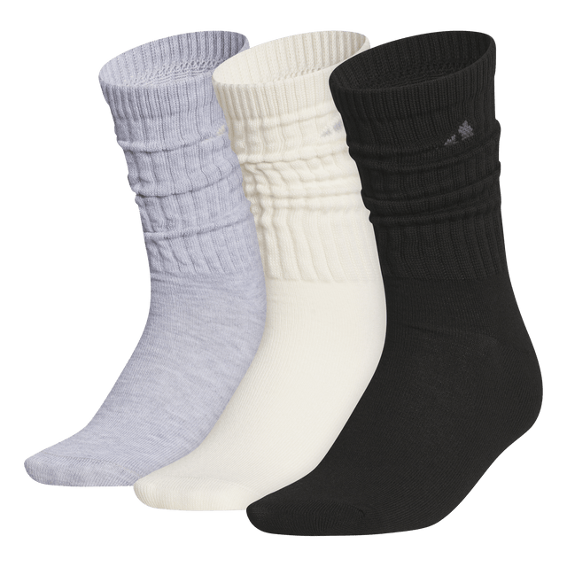 adidas Women's Athletic Scrunch 3-Pack Crew Sock-1