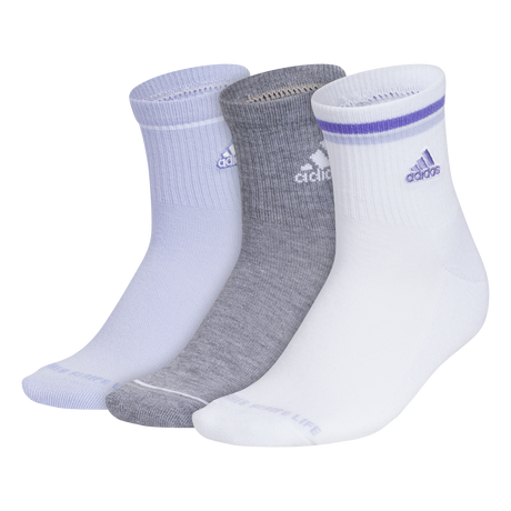 adidas Women's Cushioned Sport 2.0 3-Pack High Quarter Sock-1
