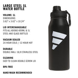 adidas L Steel 1L Metal Bottle-2