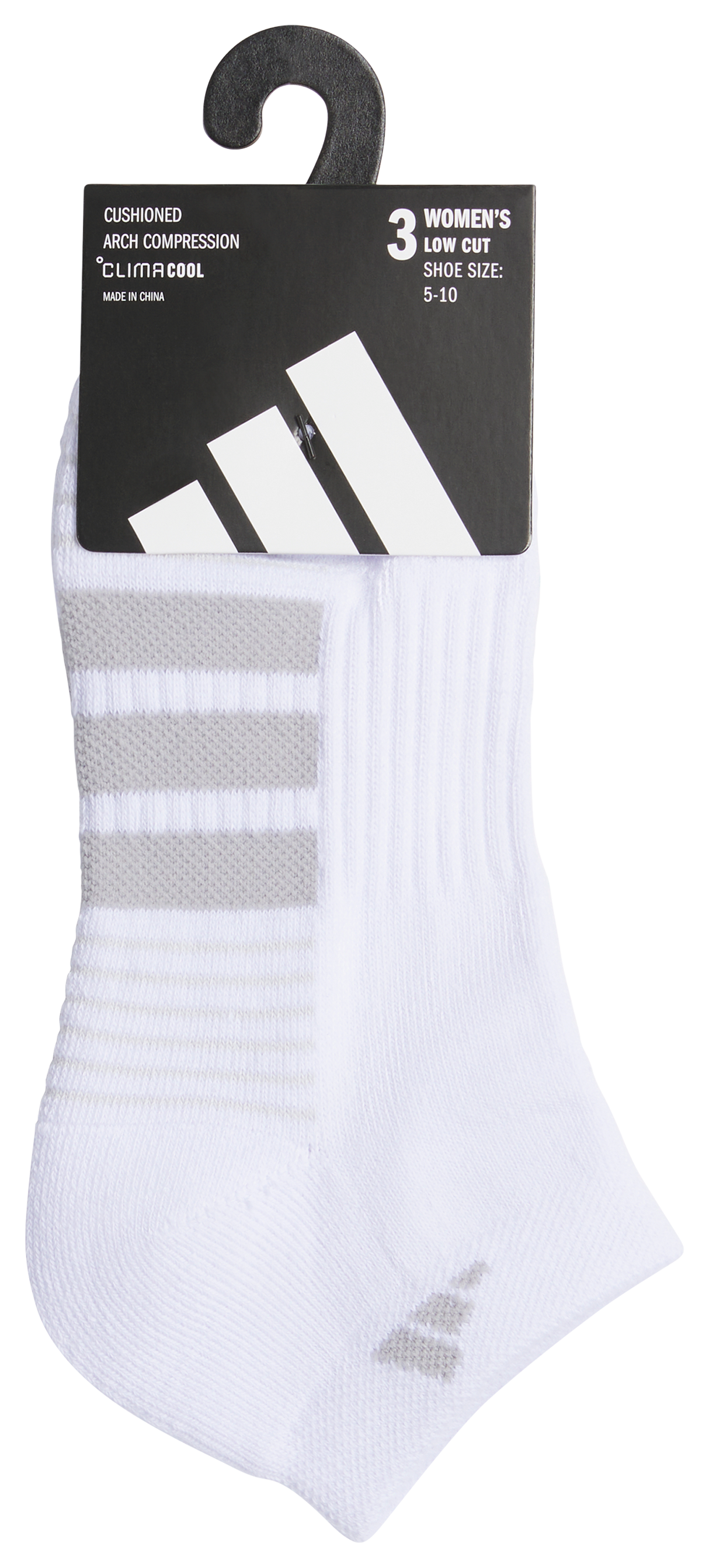 adidas Women's Cushioned 4.0 3-Pack Low Cut Sock-5